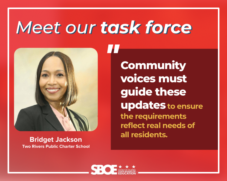 Task force member Bridget Jackson